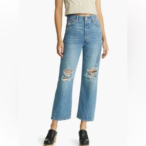 Levi’s ribcage straight ankle 28 EUC